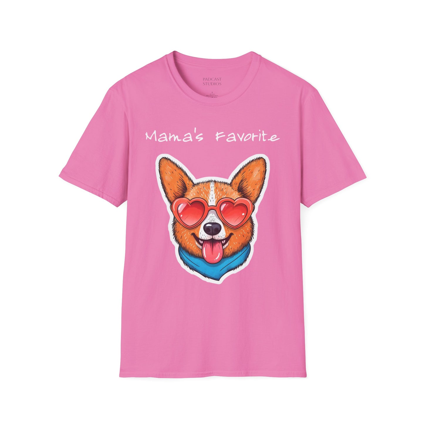 Mama's Favorite -Corgi T-Shirt | Unisex Softstyle Tee for Dog Lovers