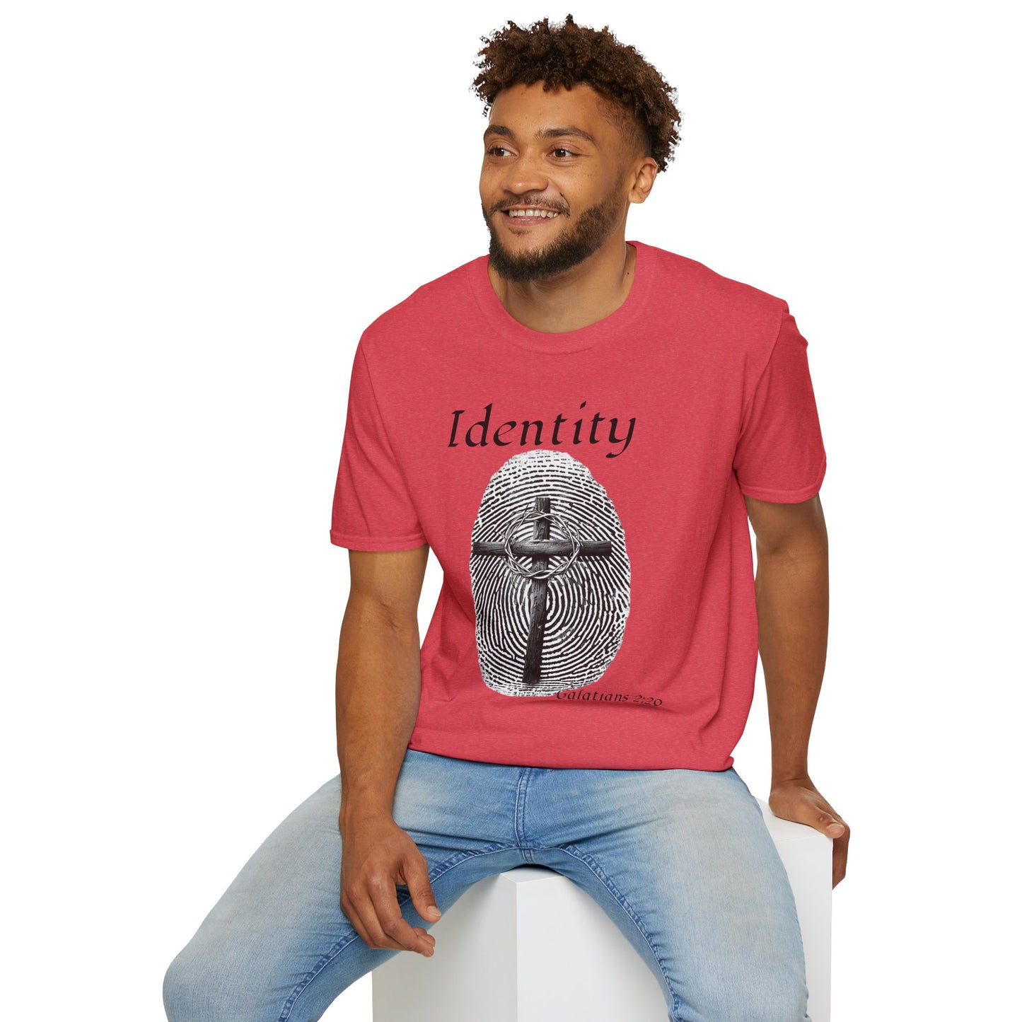 Identity -Fingerprint Design-Unisex Softstyle T-Shirt