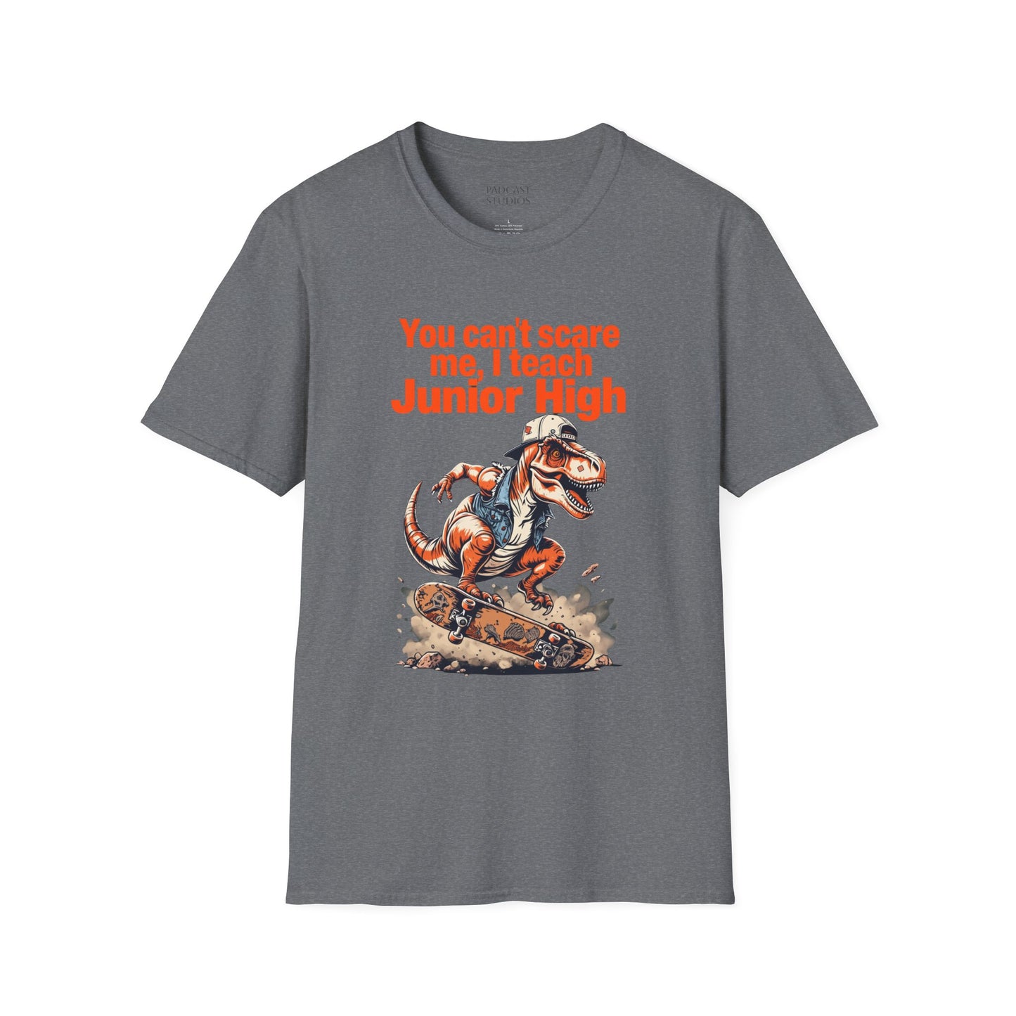 You can't scare me, I teach Junior High, Unisex Softstyle T-Shirt, Teacher Shirt, Back to School Tee, Gift for Educators, Teacher Apparel