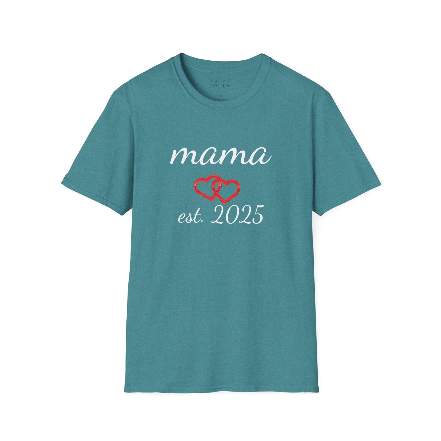 Mama Hearts Established 2025 Unisex Softstyle T-Shirt