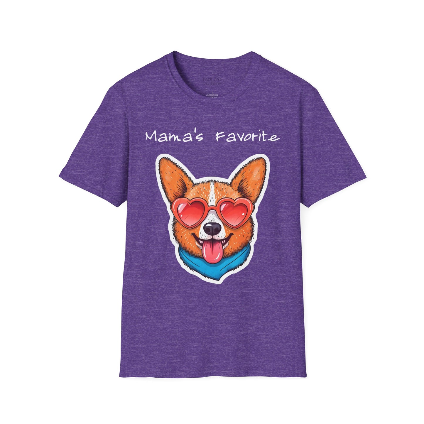 Mama's Favorite -Corgi T-Shirt | Unisex Softstyle Tee for Dog Lovers
