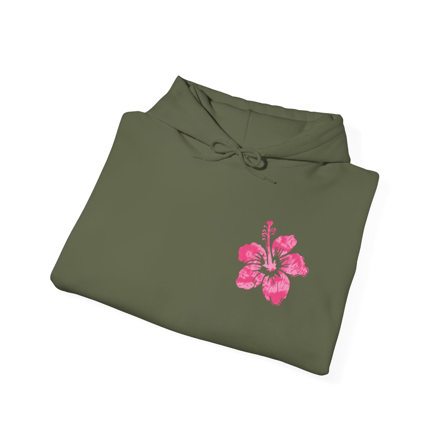 Pink Tropical Tie Dye Palm Tree and Hibiscus Hoodie for Sweatshirt, Pullover