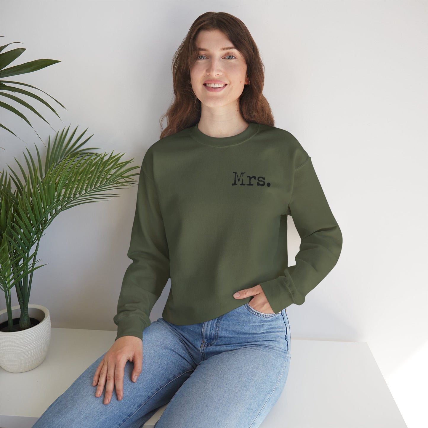 Mrs. Established 2025 Unisex Crewneck Sweatshirt | Perfect Wedding Gift