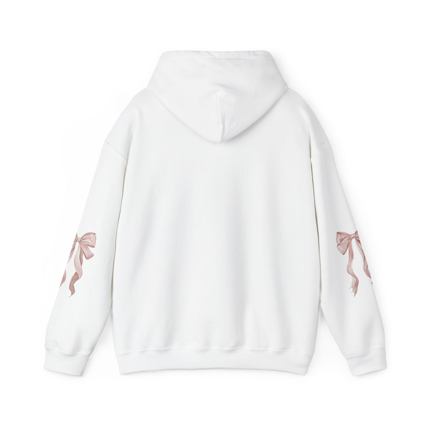 Coquette Bow Hoodie, Pink Ribbon Sweatshirt, Gift for Her, Comfy Pullover, Cute Jumper, Warm Hoody