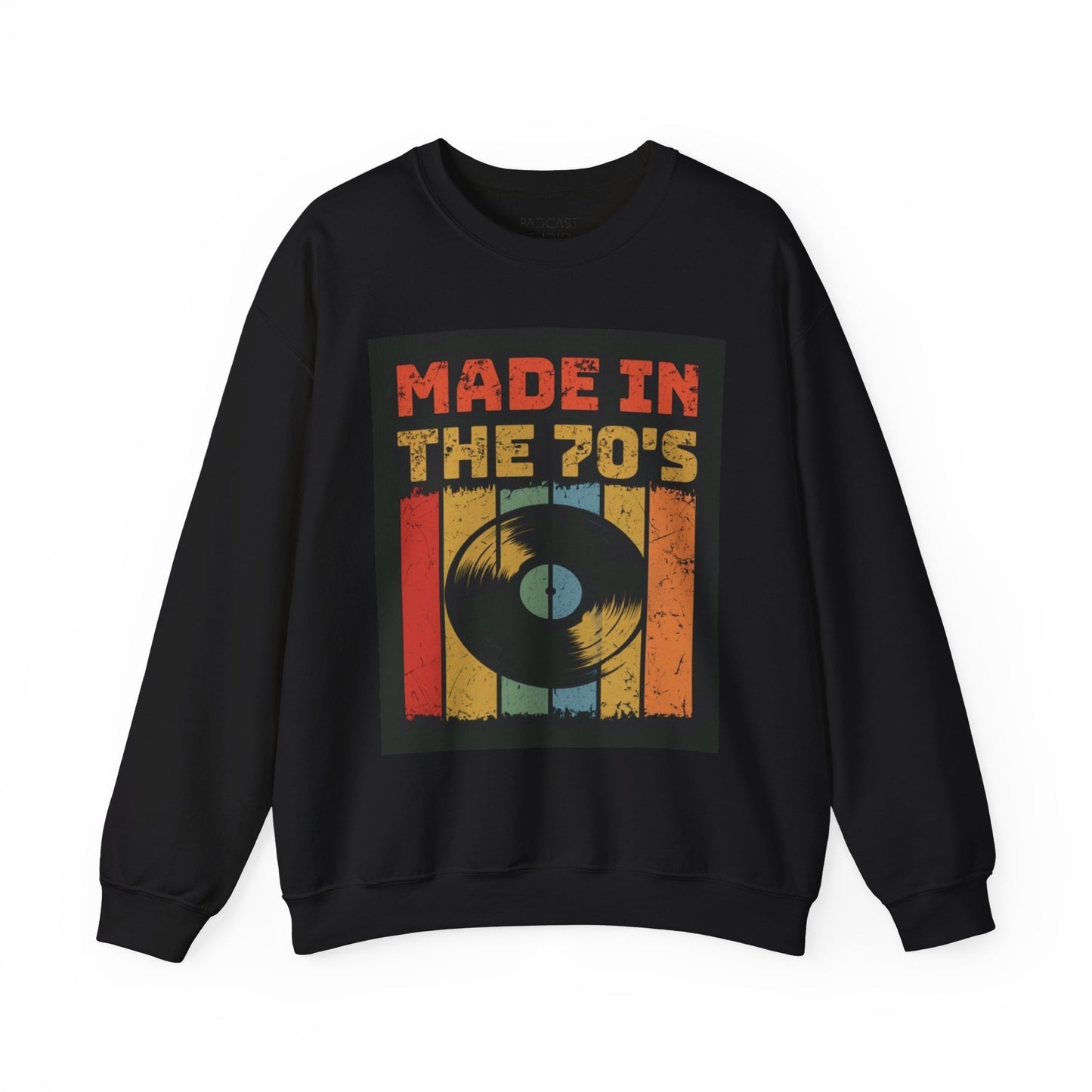 Retro 70's Music Crewneck Sweatshirt - Made in the 70's Design
