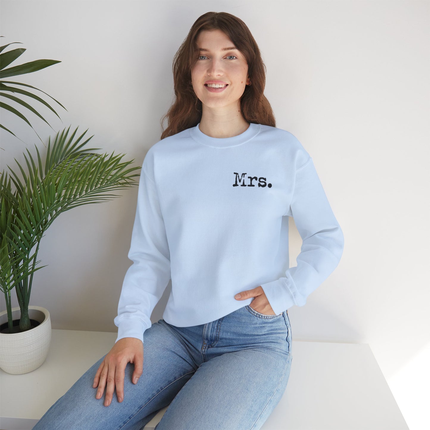 Mrs. Established 2025 Unisex Crewneck Sweatshirt | Perfect Wedding Gift