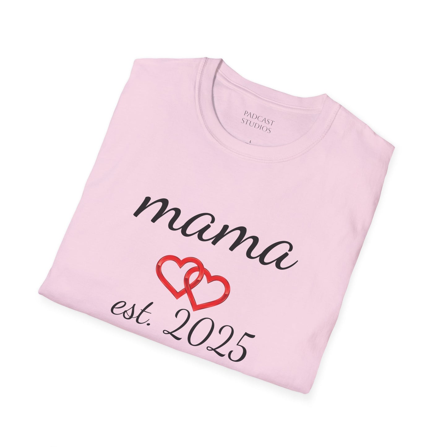 Mama Hearts Established 2025 Unisex Softstyle T-Shirt