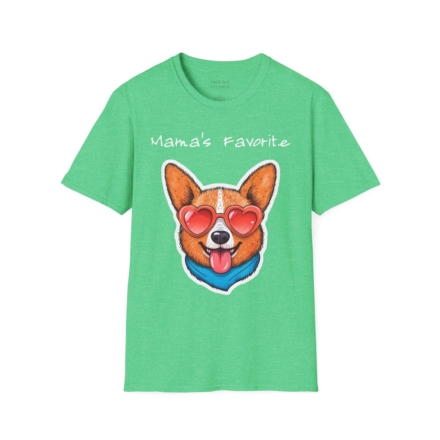 Mama's Favorite -Corgi T-Shirt | Unisex Softstyle Tee for Dog Lovers