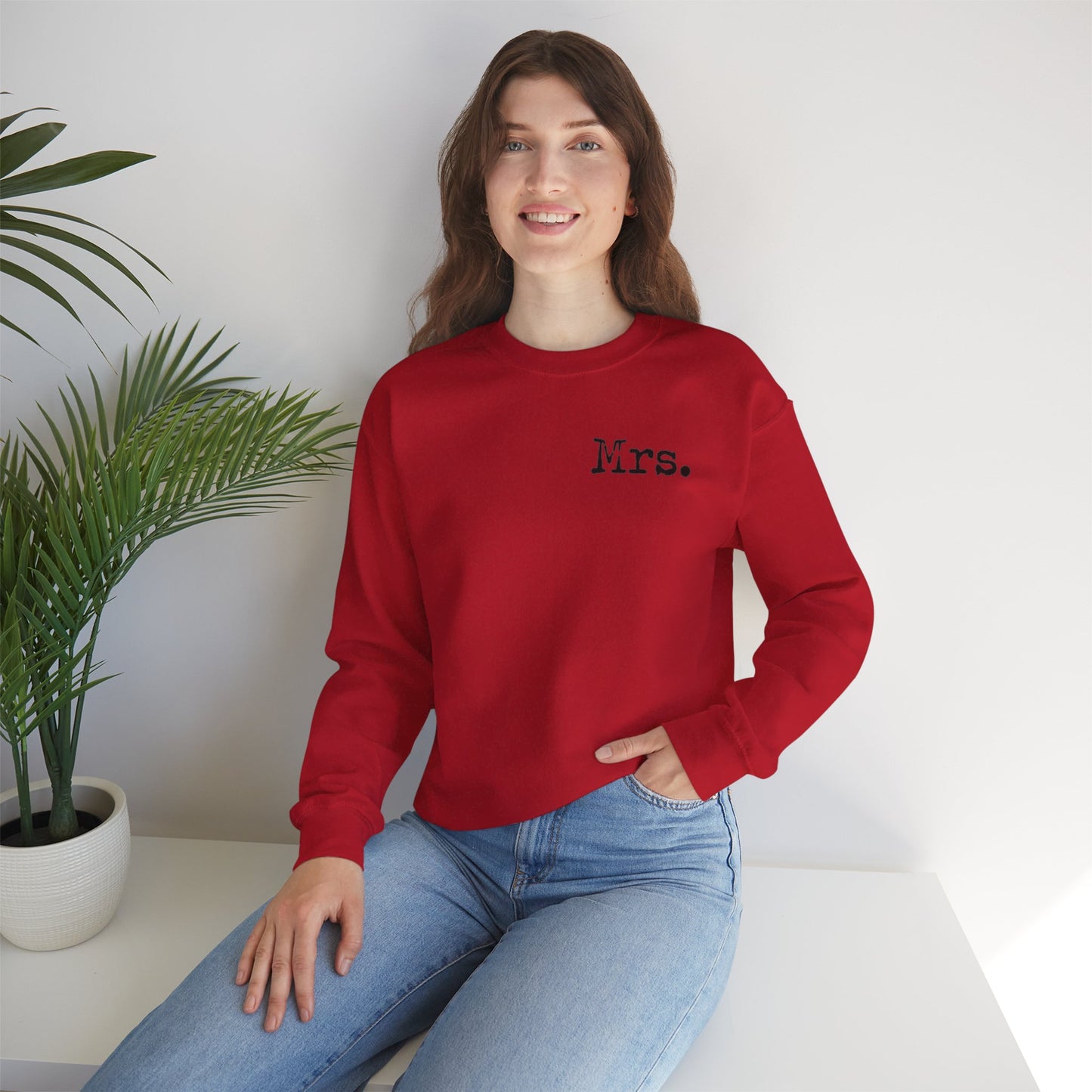 Mrs. Established 2025 Unisex Crewneck Sweatshirt | Perfect Wedding Gift