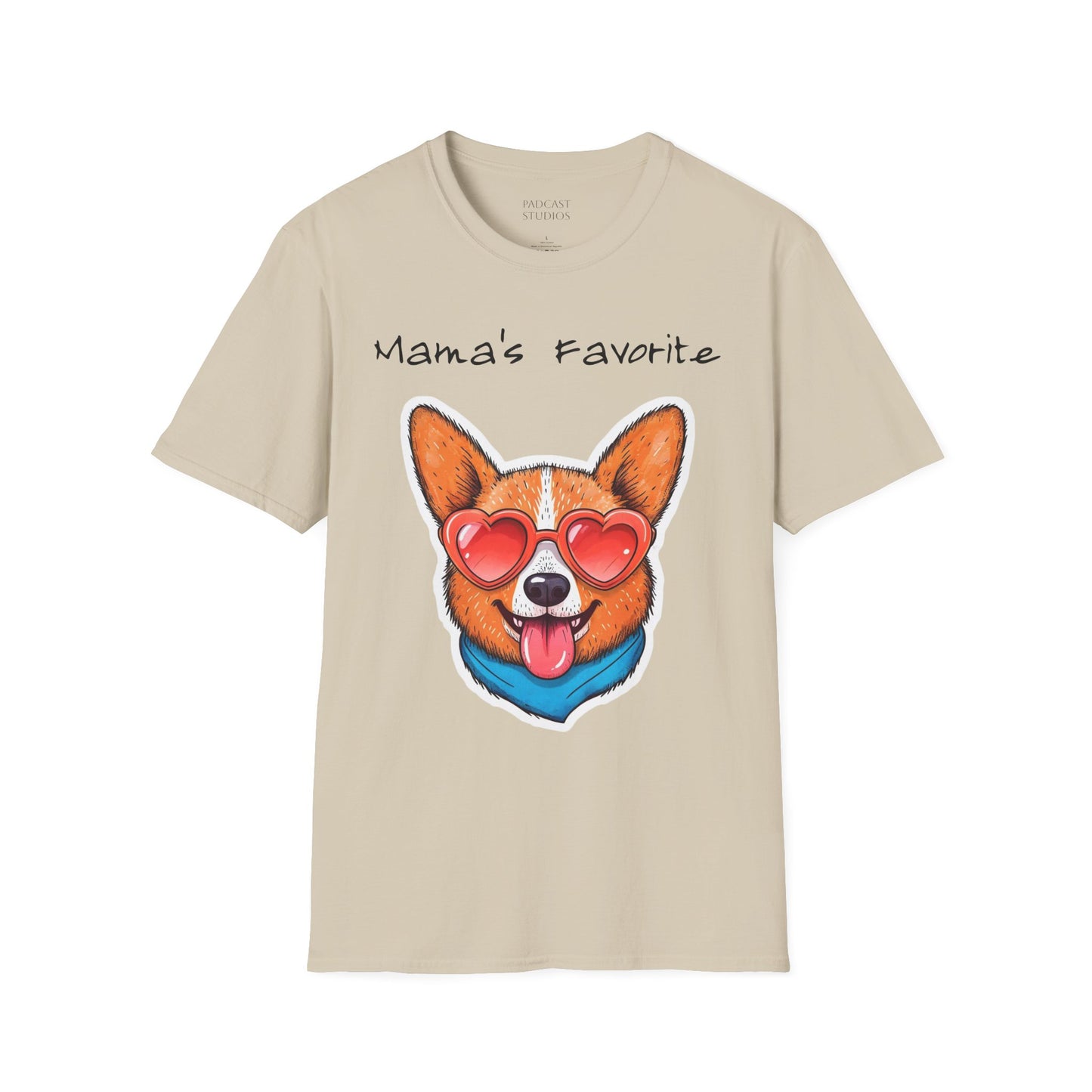 Mama's Favorite -Corgi T-Shirt | Unisex Softstyle Tee for Dog Lovers