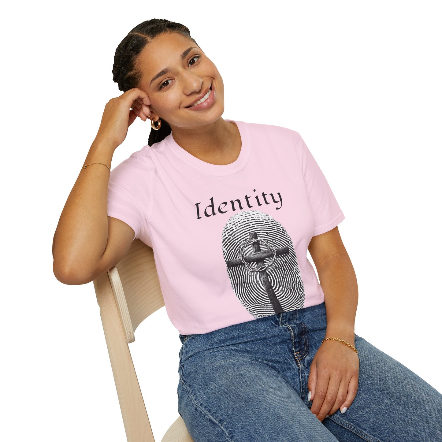 Identity -Fingerprint Design-Unisex Softstyle T-Shirt