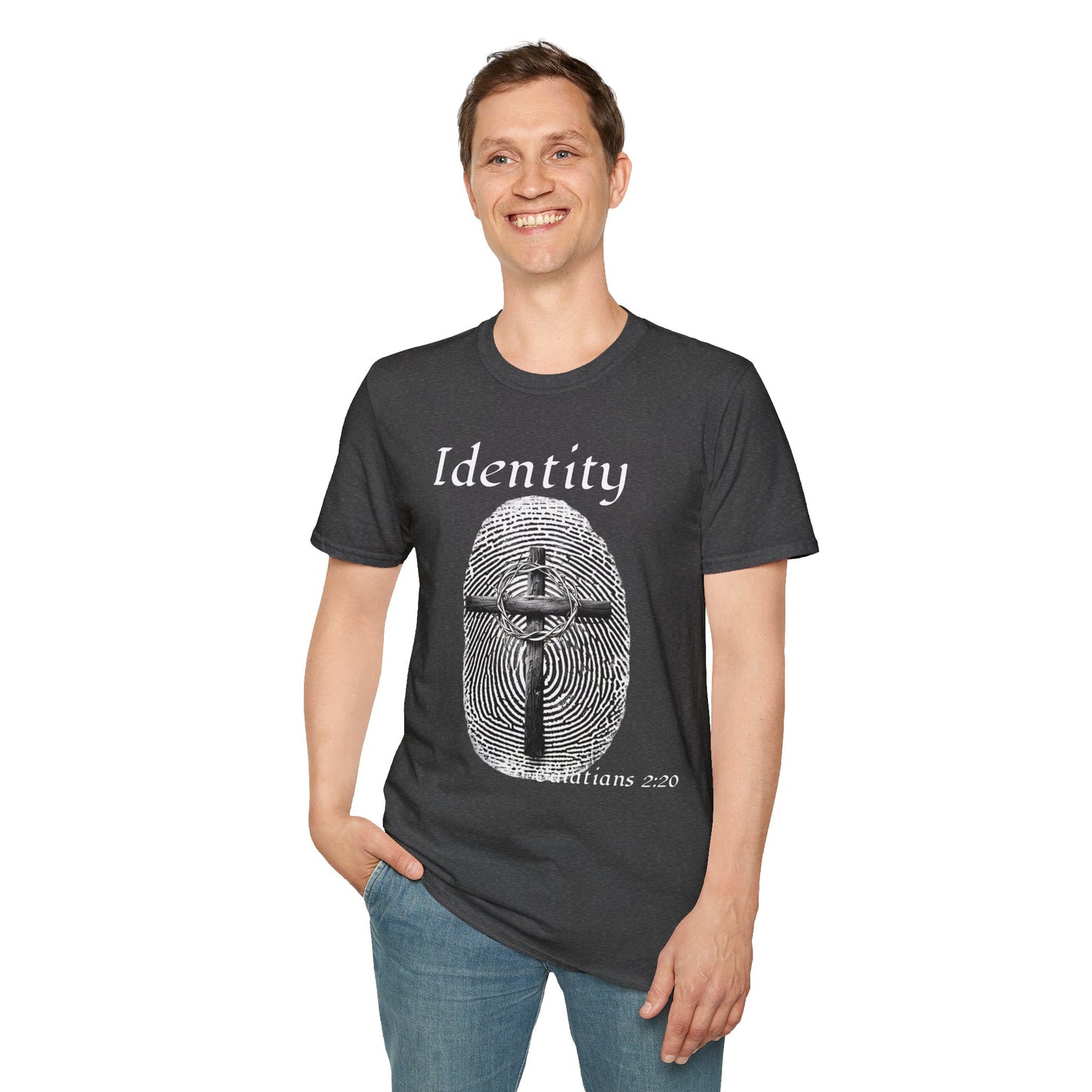 Identity -Fingerprint Design-Unisex Softstyle T-Shirt