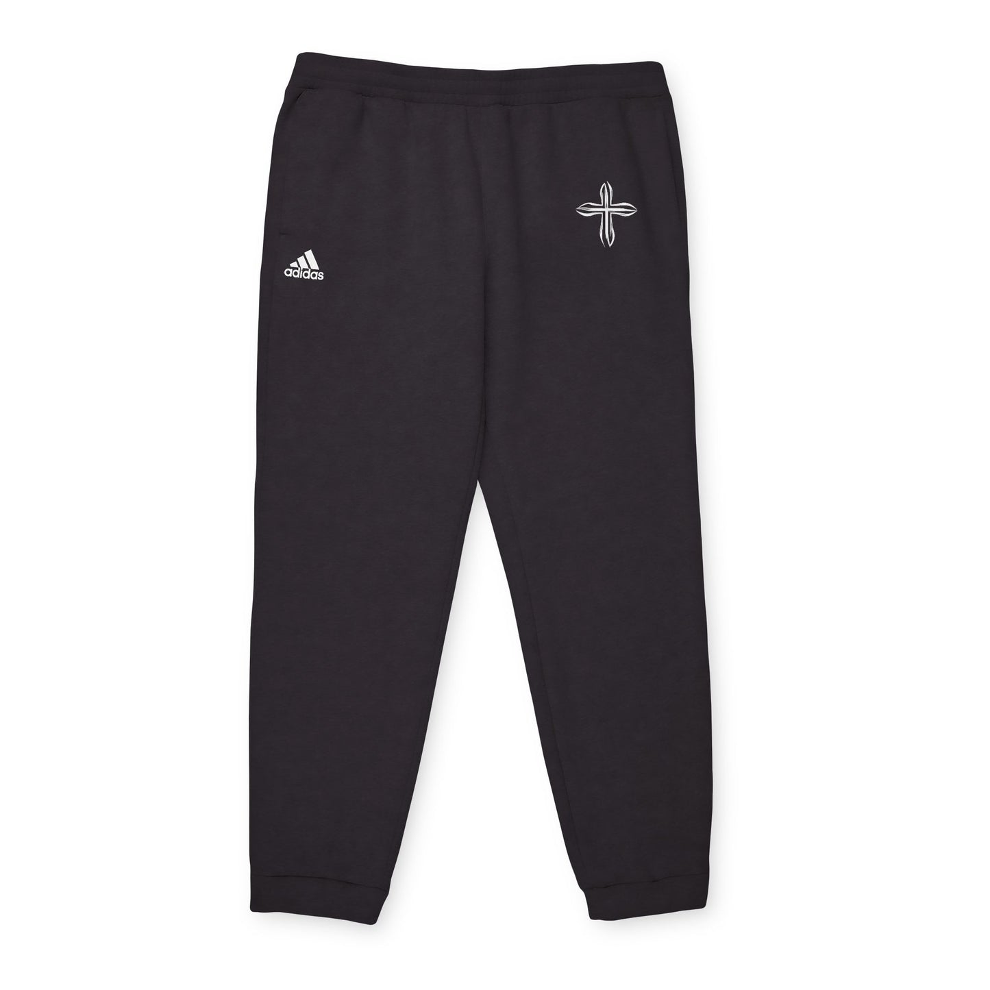 Cross Symbol Joggers, Comfortable Unisex Fleece Pants - Casual & Stylish Athleisure Wear