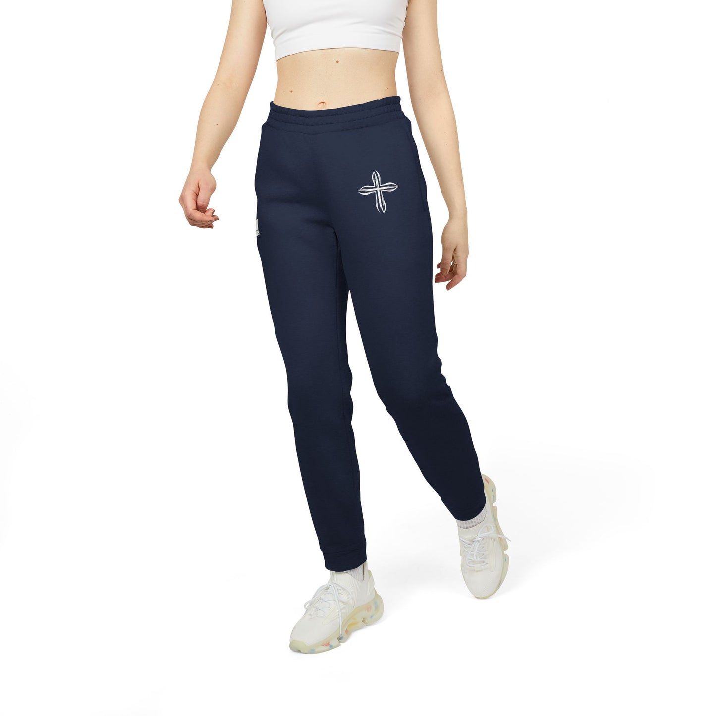 Cross Symbol Joggers, Comfortable Unisex Fleece Pants - Casual & Stylish Athleisure Wear