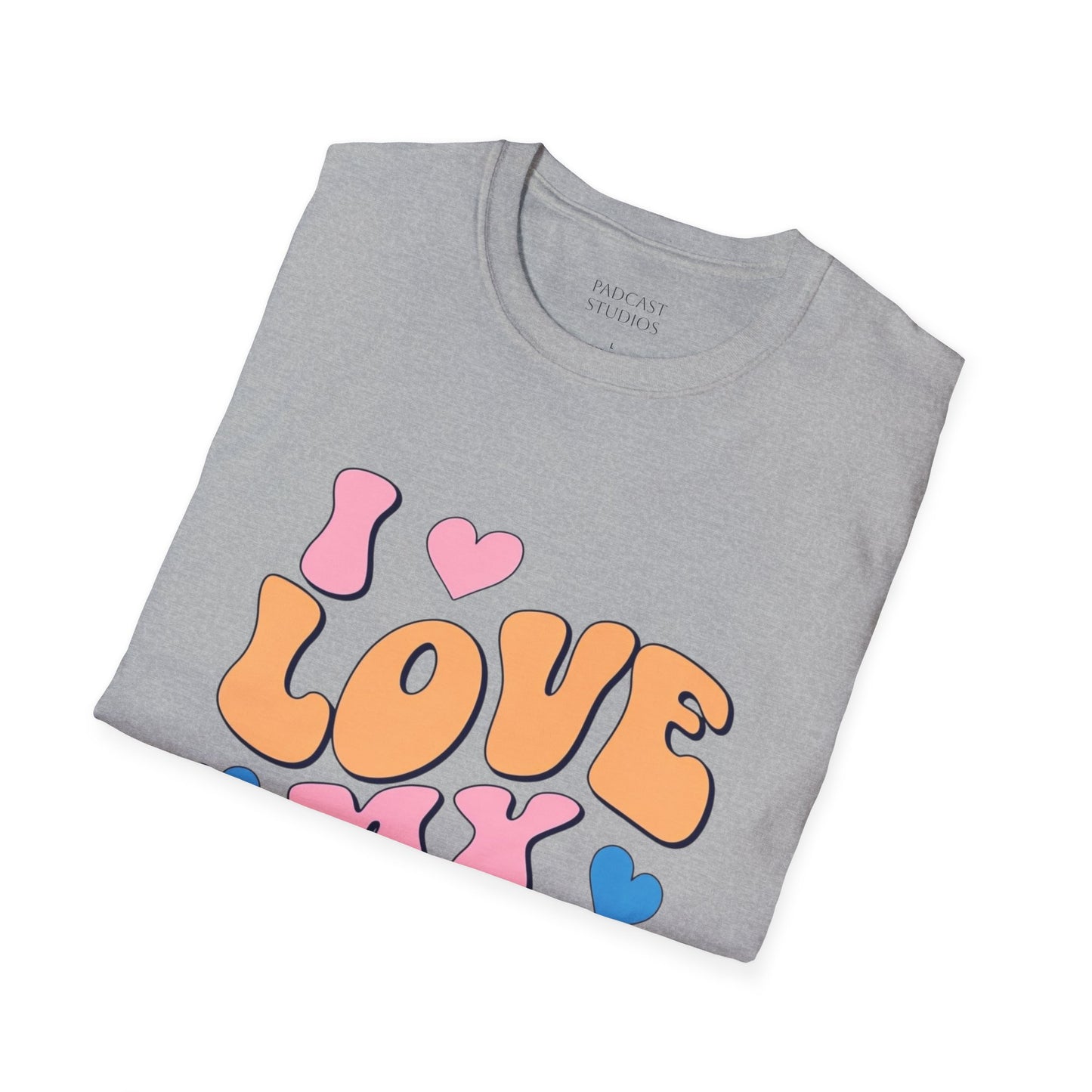 I Love My Students Colorful Teacher Shirt, Unisex Softstyle T-Shirt, Teacher Gift, Back to School Tee, Educator Apparel