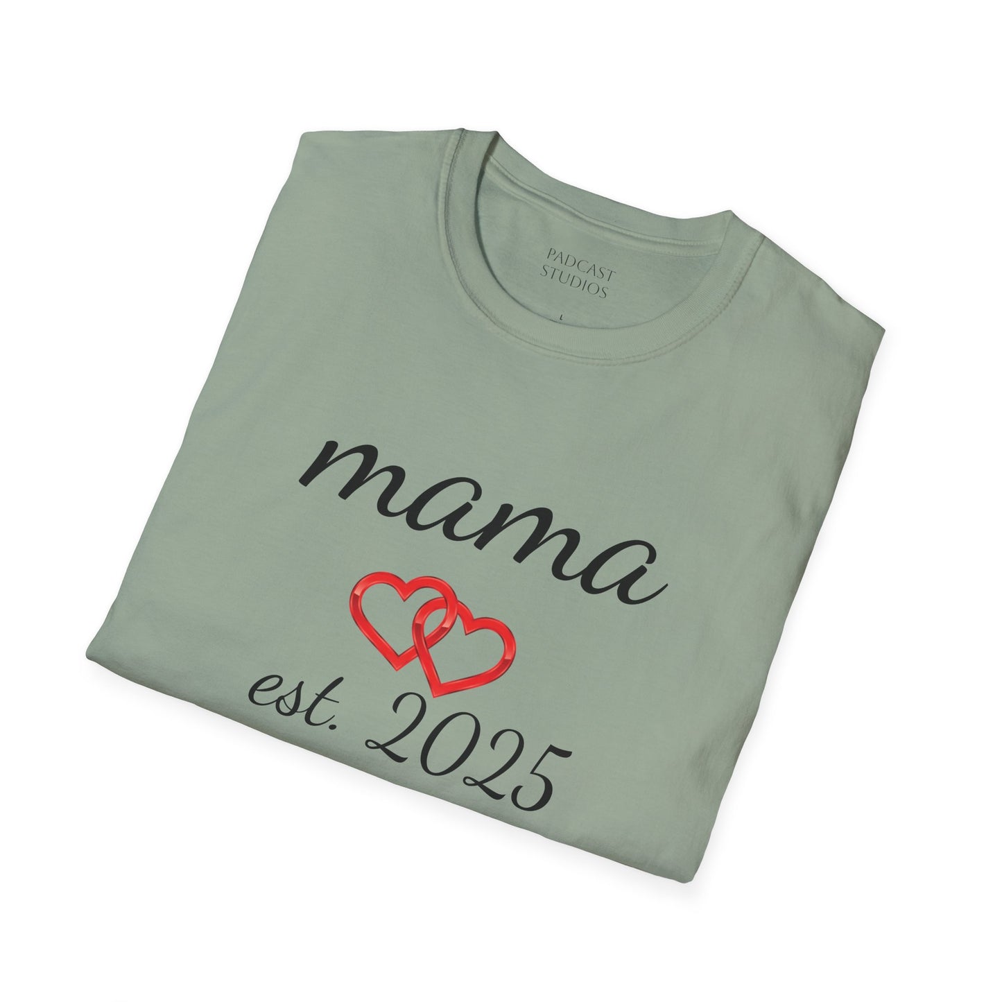Mama Hearts Established 2025 Unisex Softstyle T-Shirt