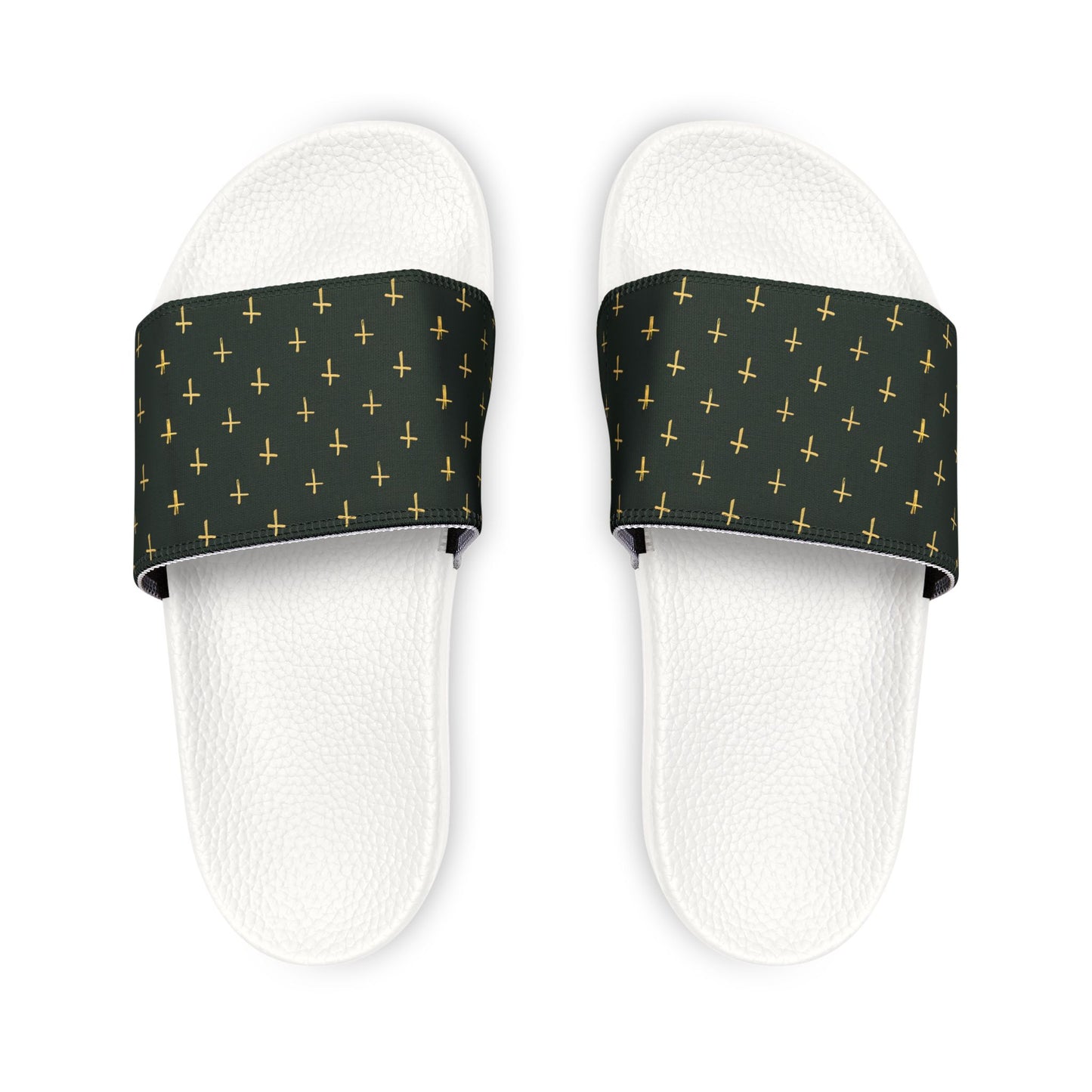 Youth Gold Cross Stylish Removable-Strap Sandals - Fun & Trendy Comfort for Summer