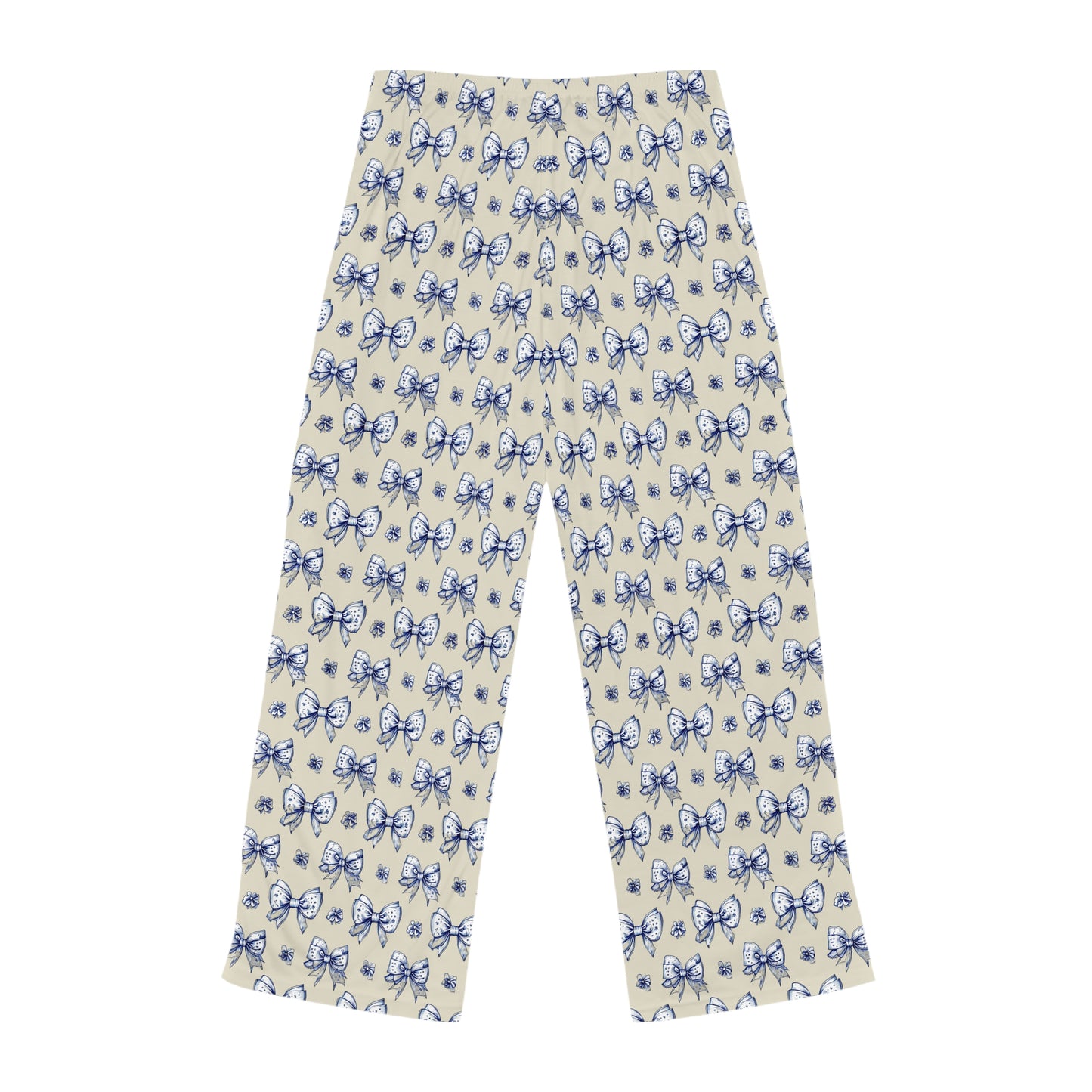 Chinoiserie Bow Cozy Women's Pajama Pants - Perfect for Relaxation and Sleep