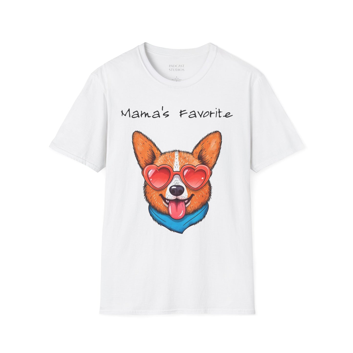 Mama's Favorite -Corgi T-Shirt | Unisex Softstyle Tee for Dog Lovers