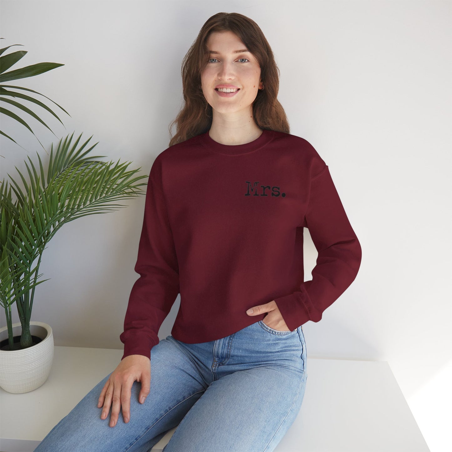 Mrs. Established 2025 Unisex Crewneck Sweatshirt | Perfect Wedding Gift