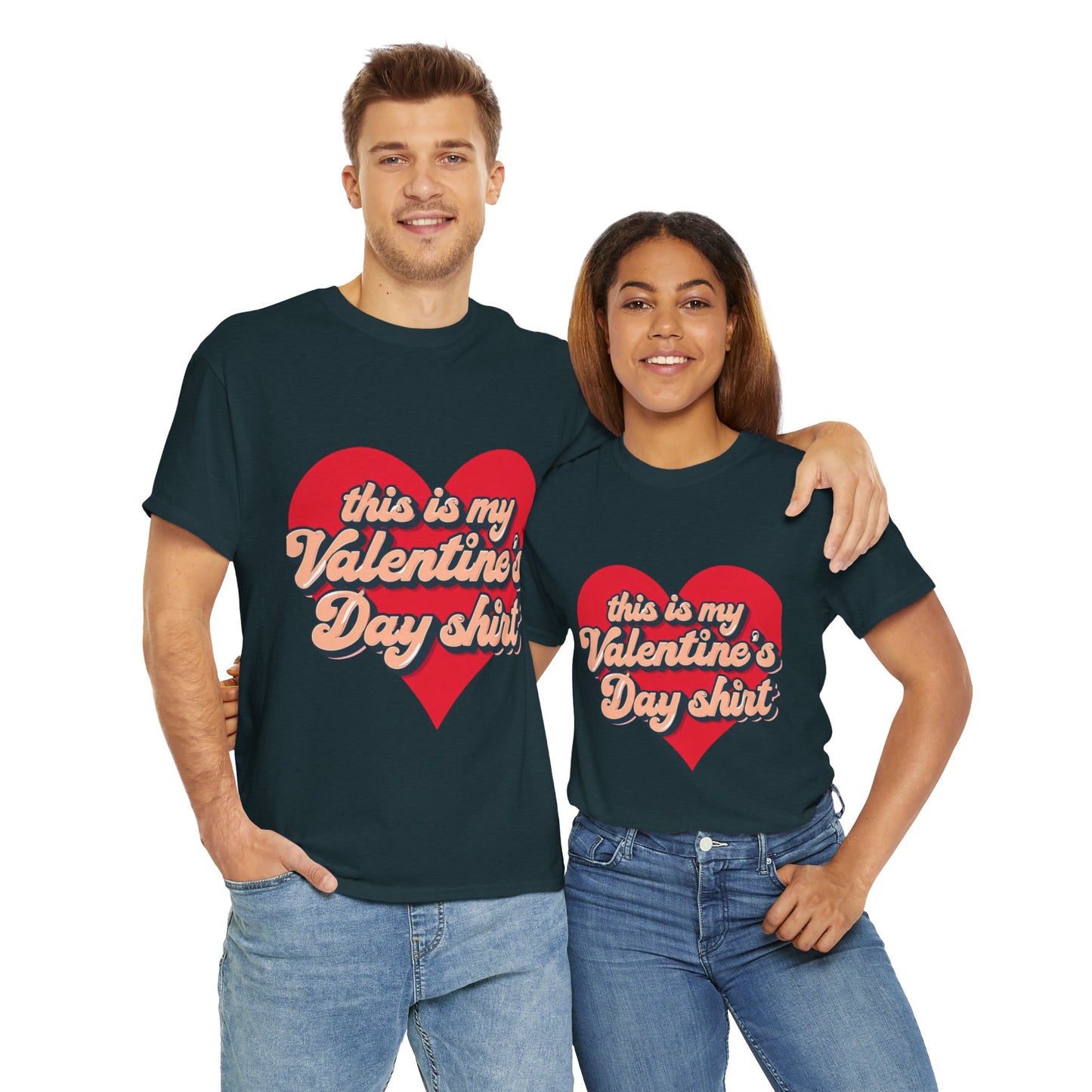 "This is my Valentine's Day shirt" Cotton Tee