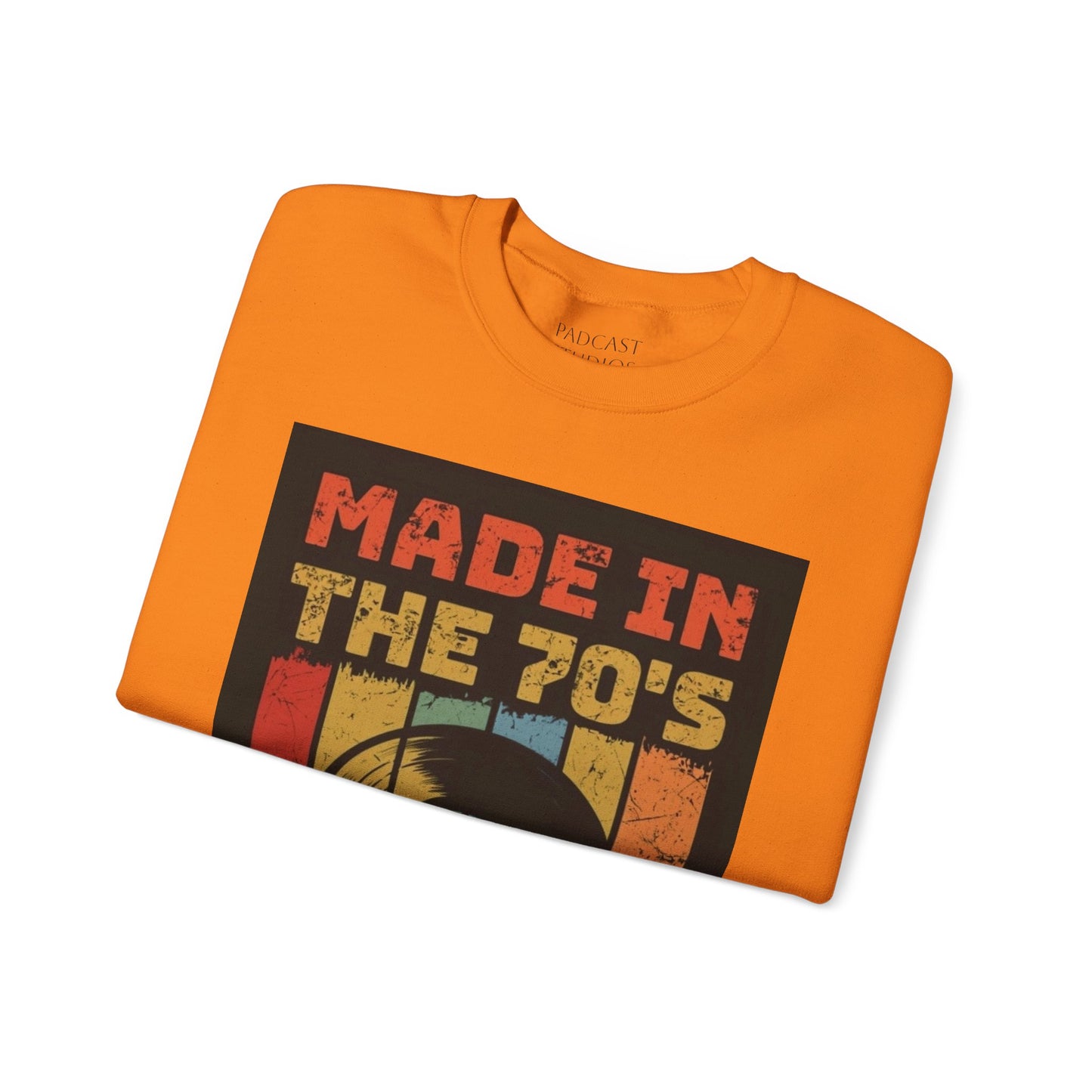 Retro 70's Music Crewneck Sweatshirt - Made in the 70's Design