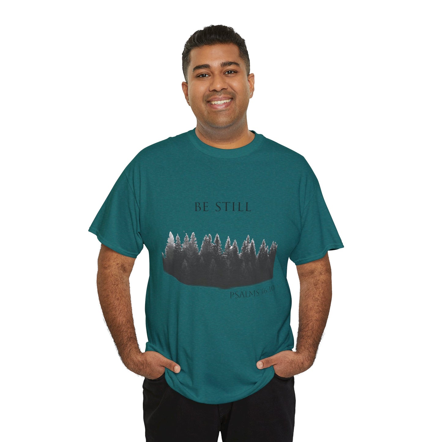 Be Still -Cotton Tee - Christian and Nature Inspired Relaxation Shirt