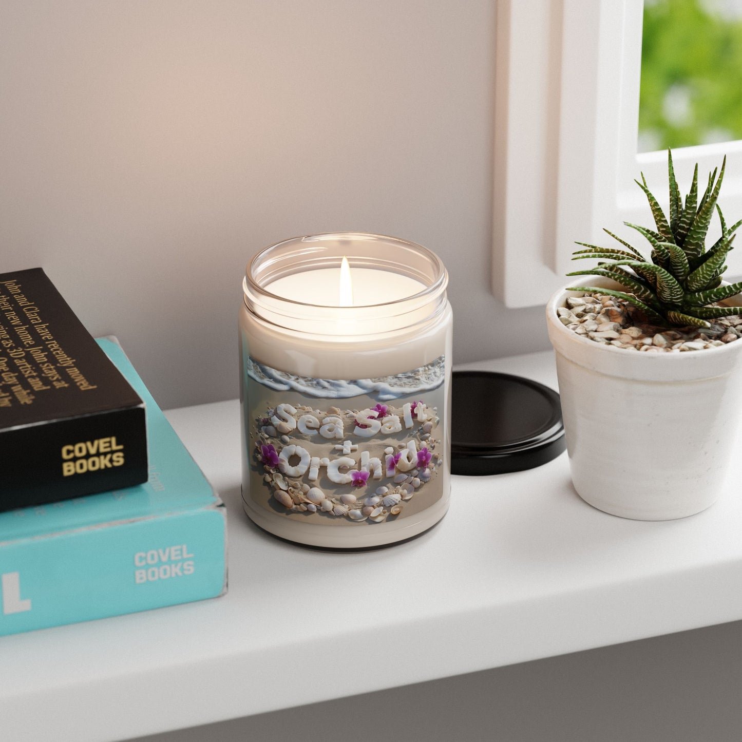 Clean Cotton Scented Soy Candle - Cozy Cabin Vibes, 9oz