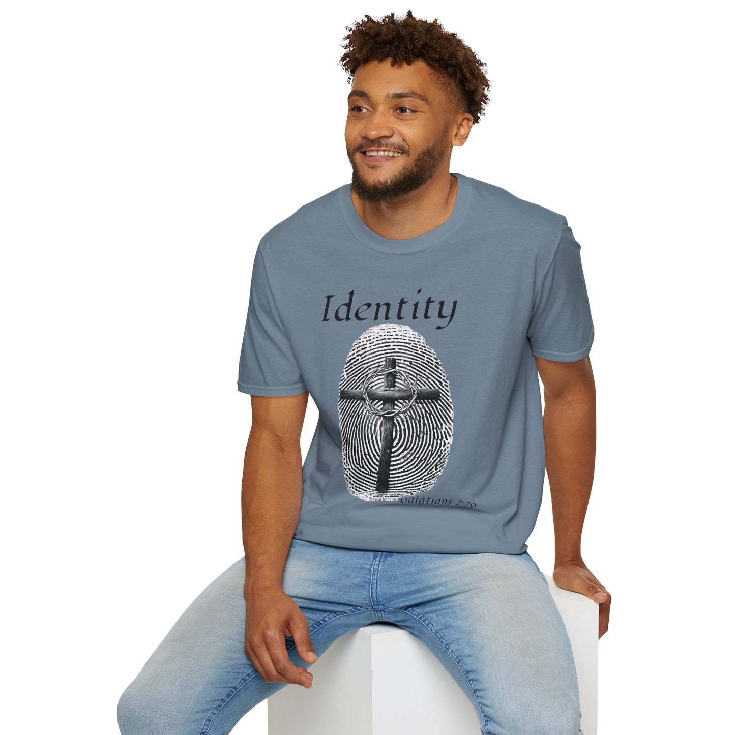 Identity -Fingerprint Design-Unisex Softstyle T-Shirt
