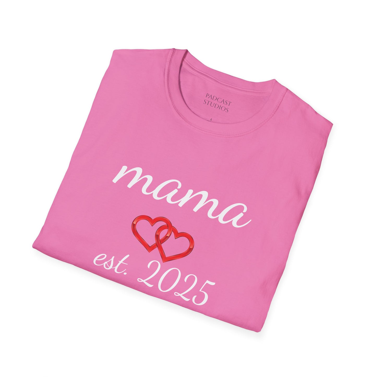 Mama Hearts Established 2025 Unisex Softstyle T-Shirt