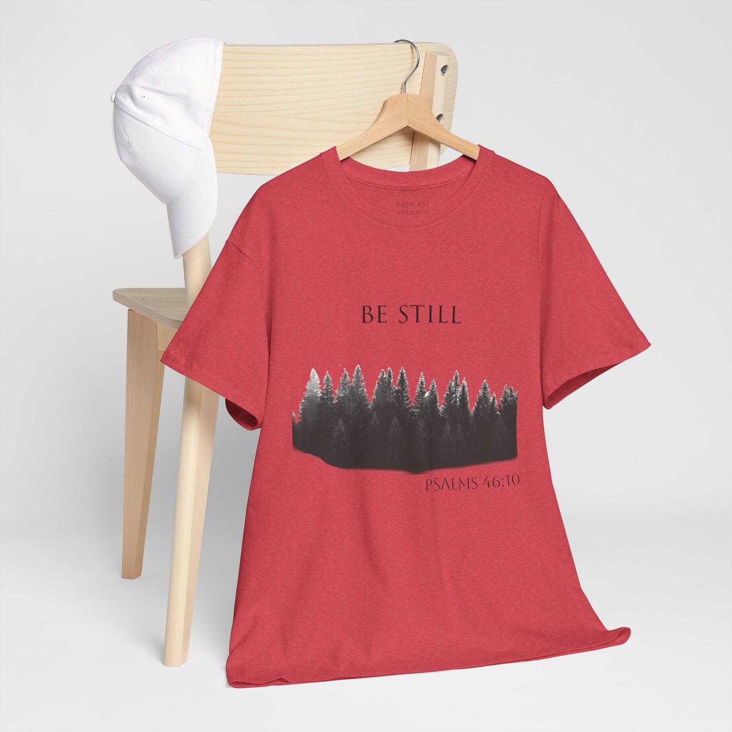 Be Still -Cotton Tee - Christian and Nature Inspired Relaxation Shirt