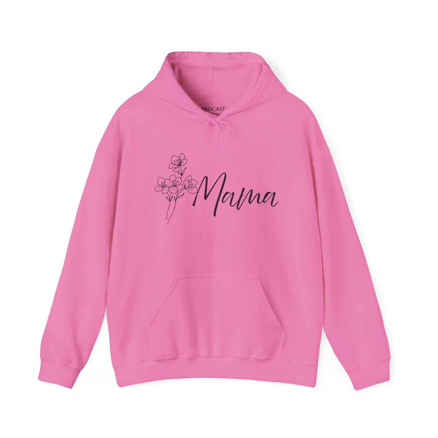 Mama Flower Hoodie, Gift for Mom, Floral Sweatshirt, Cozy Hooded Sweatshirt, Mother's Day Gift, Comfortable Layering