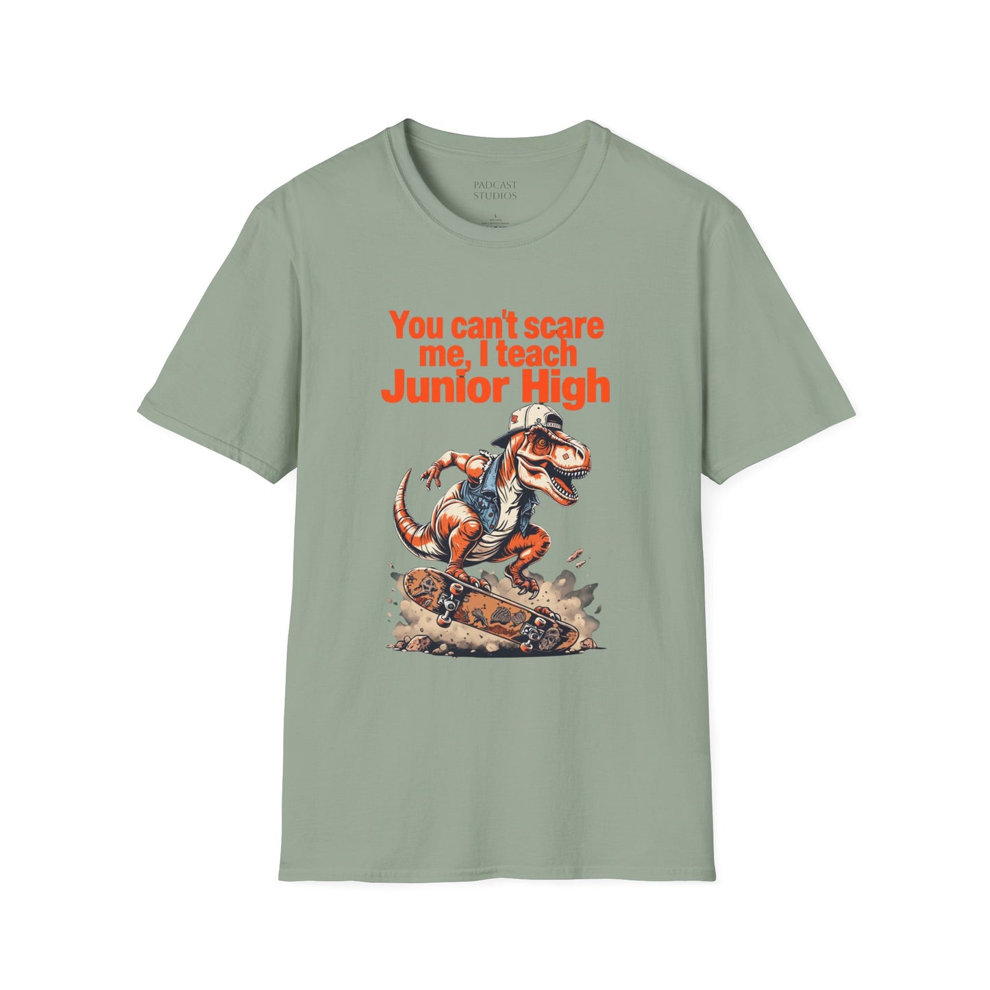 You can't scare me, I teach Junior High, Unisex Softstyle T-Shirt, Teacher Shirt, Back to School Tee, Gift for Educators, Teacher Apparel