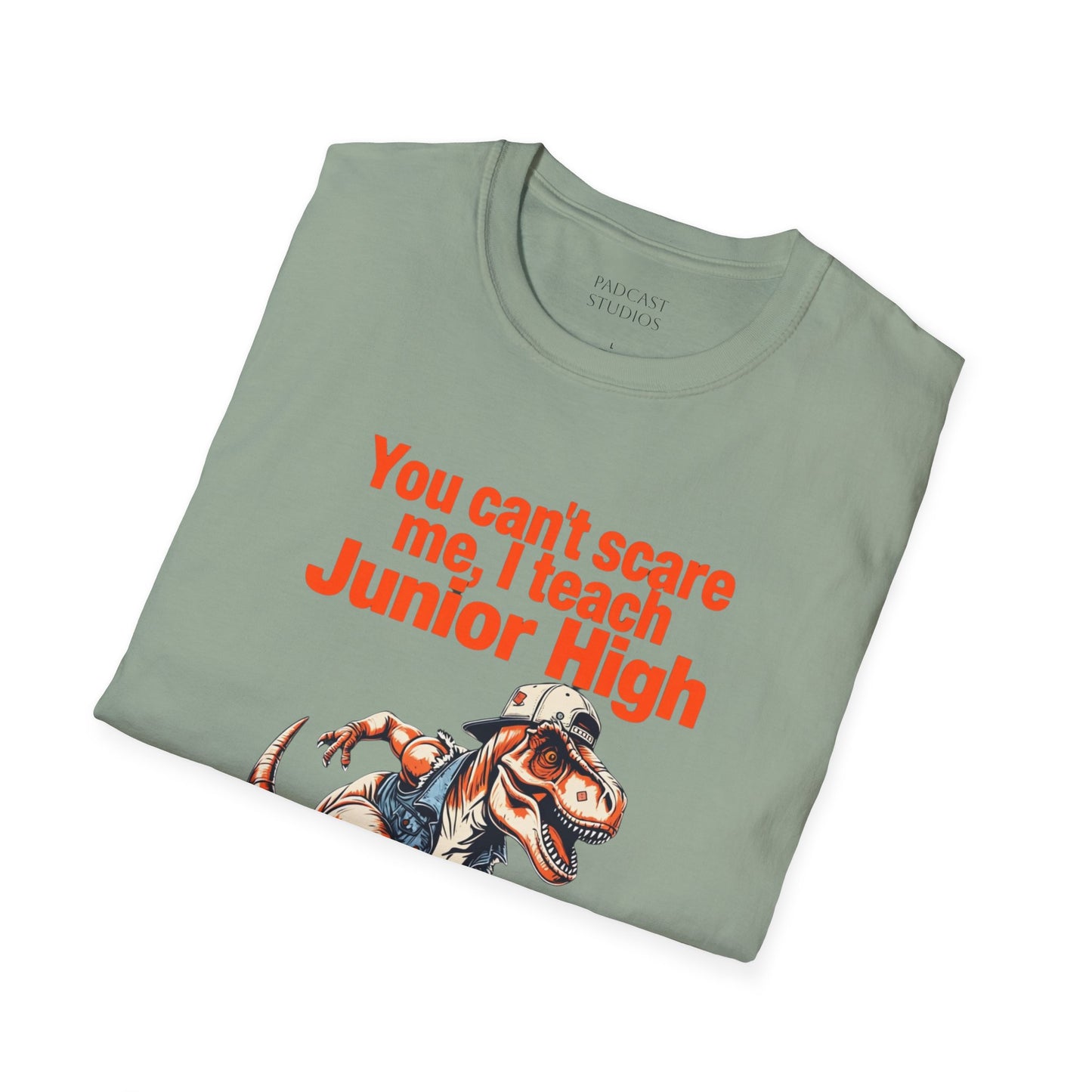 You can't scare me, I teach Junior High, Unisex Softstyle T-Shirt, Teacher Shirt, Back to School Tee, Gift for Educators, Teacher Apparel