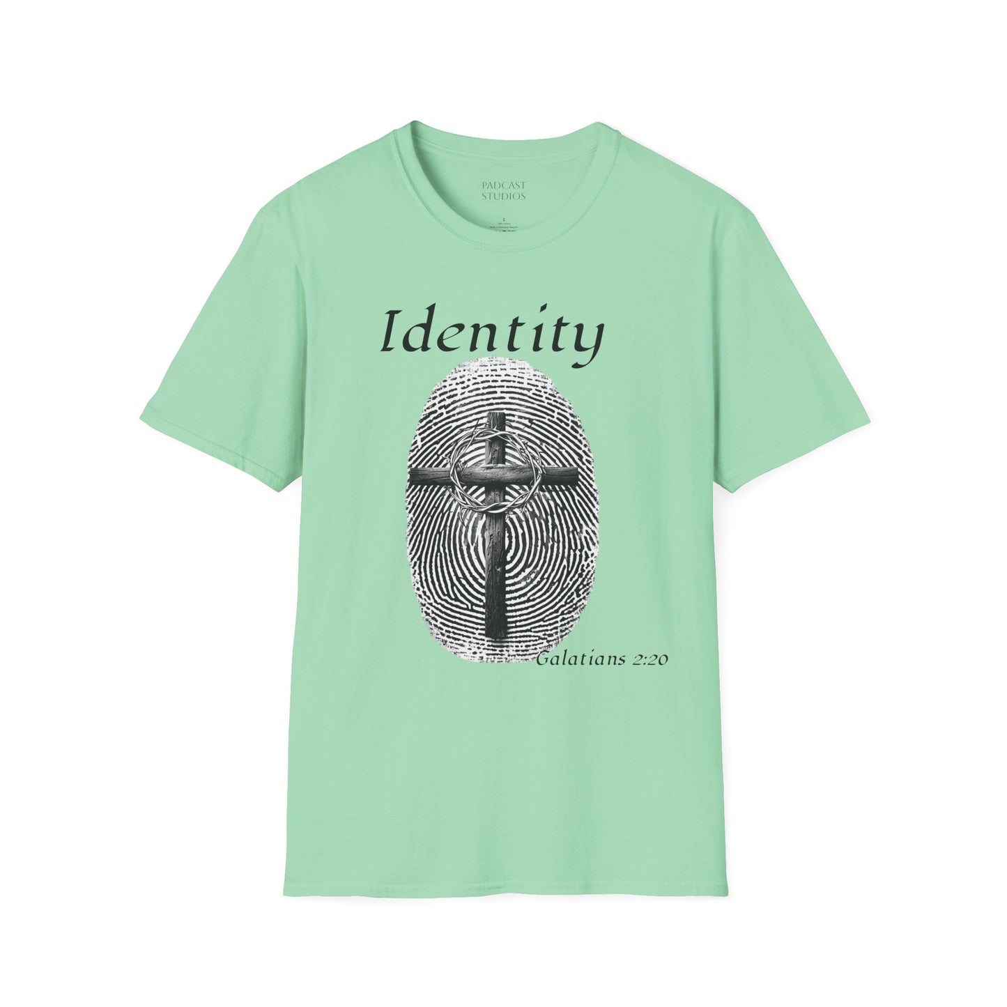 Identity -Fingerprint Design-Unisex Softstyle T-Shirt