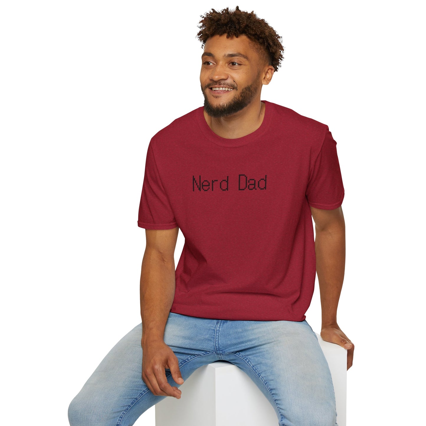 Nerd Dad Unisex Softstyle T-Shirt - Perfect Gift for Father's Day and your favorite Geek