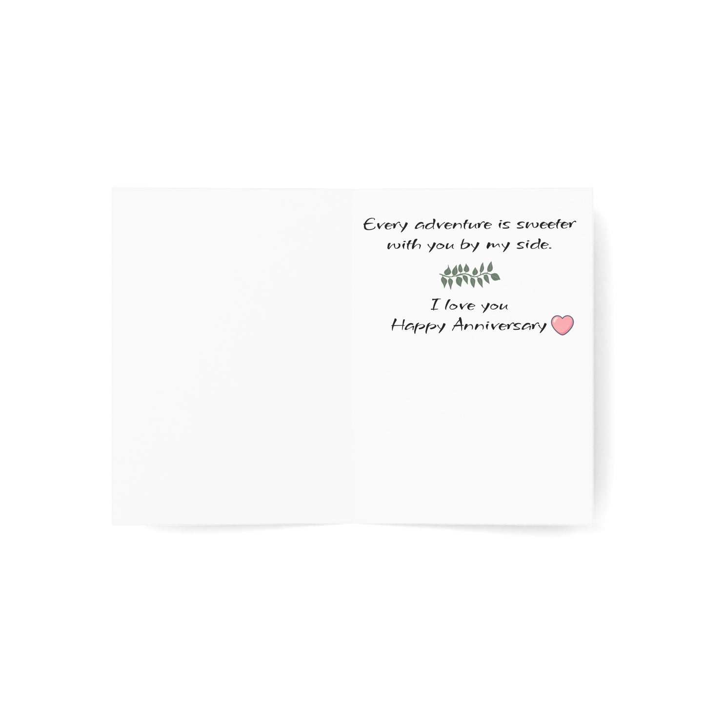 Charming Earthy Mountain Couple Anniversary Greeting Cards - Set of 1, 10, 30, or 50 Pcs