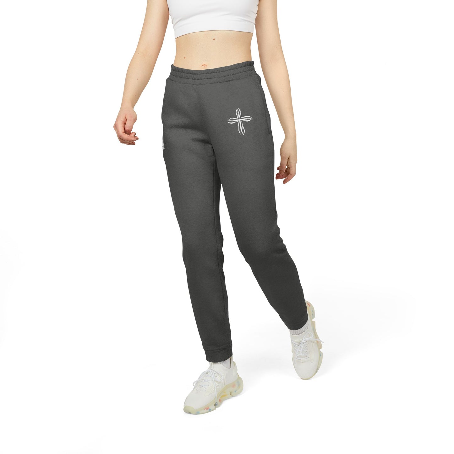 Cross Symbol Joggers, Comfortable Unisex Fleece Pants - Casual & Stylish Athleisure Wear