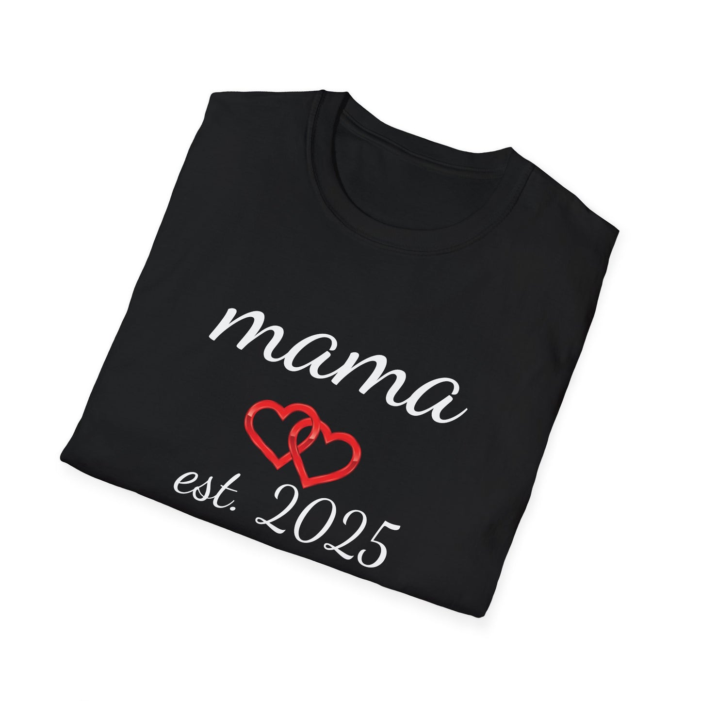 Mama Hearts Established 2025 Unisex Softstyle T-Shirt