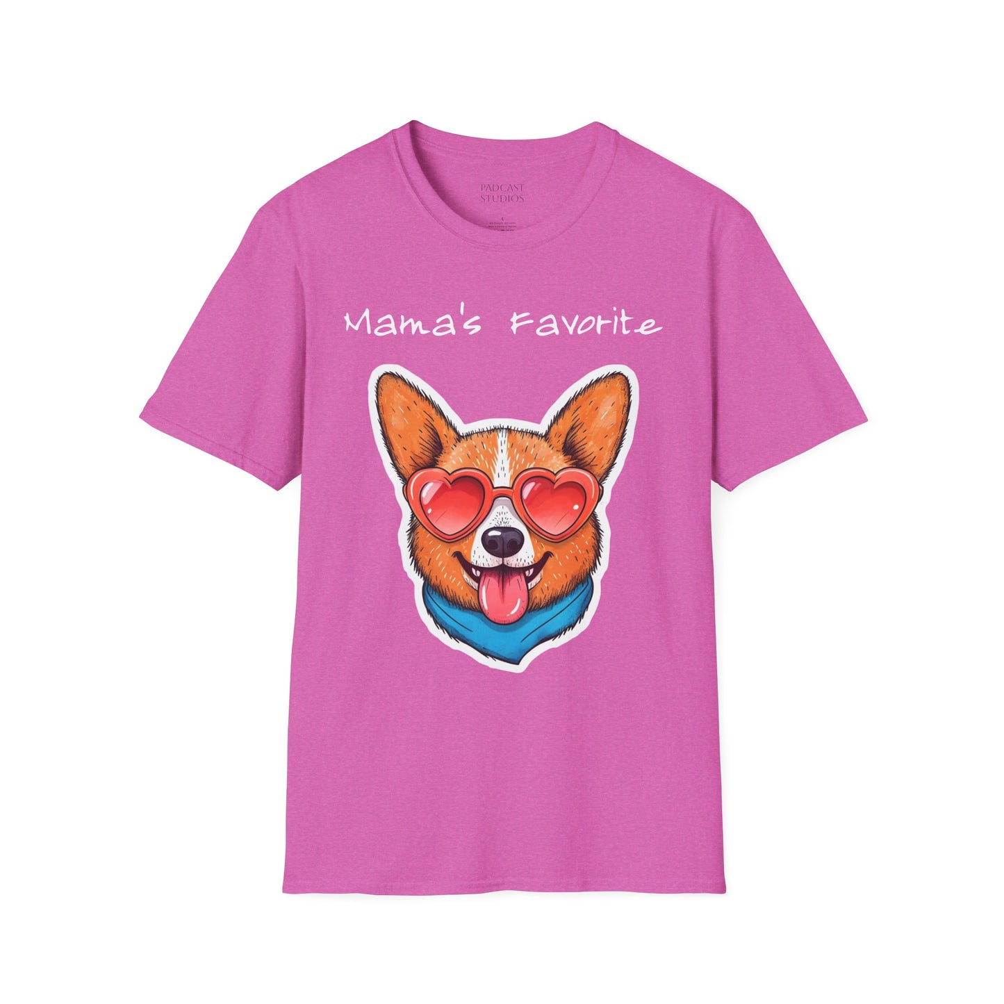 Mama's Favorite -Corgi T-Shirt | Unisex Softstyle Tee for Dog Lovers