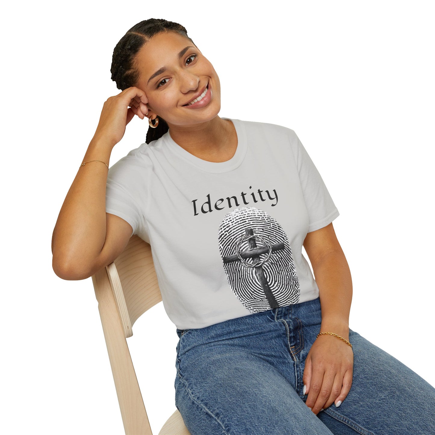 Identity -Fingerprint Design-Unisex Softstyle T-Shirt