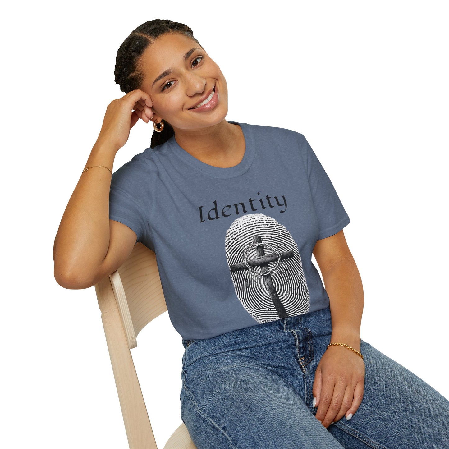 Identity -Fingerprint Design-Unisex Softstyle T-Shirt