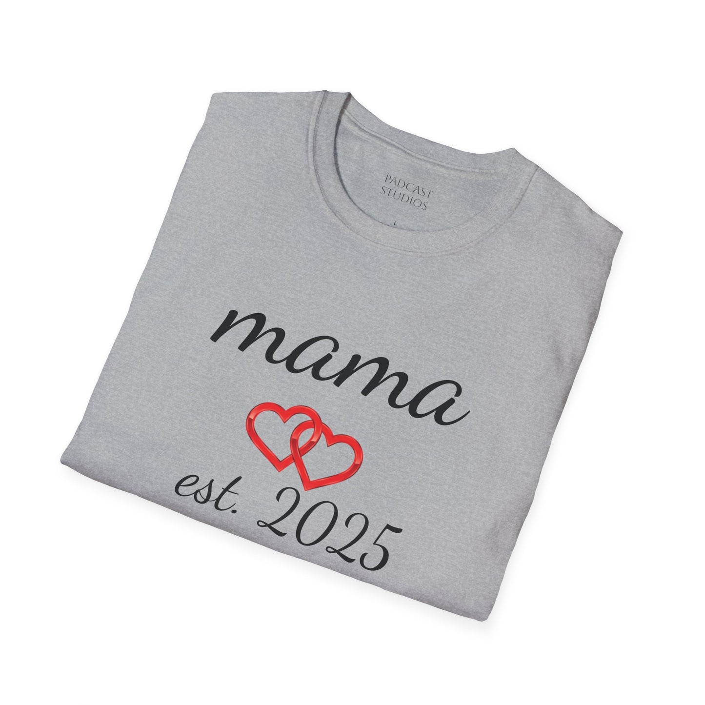 Mama Hearts Established 2025 Unisex Softstyle T-Shirt