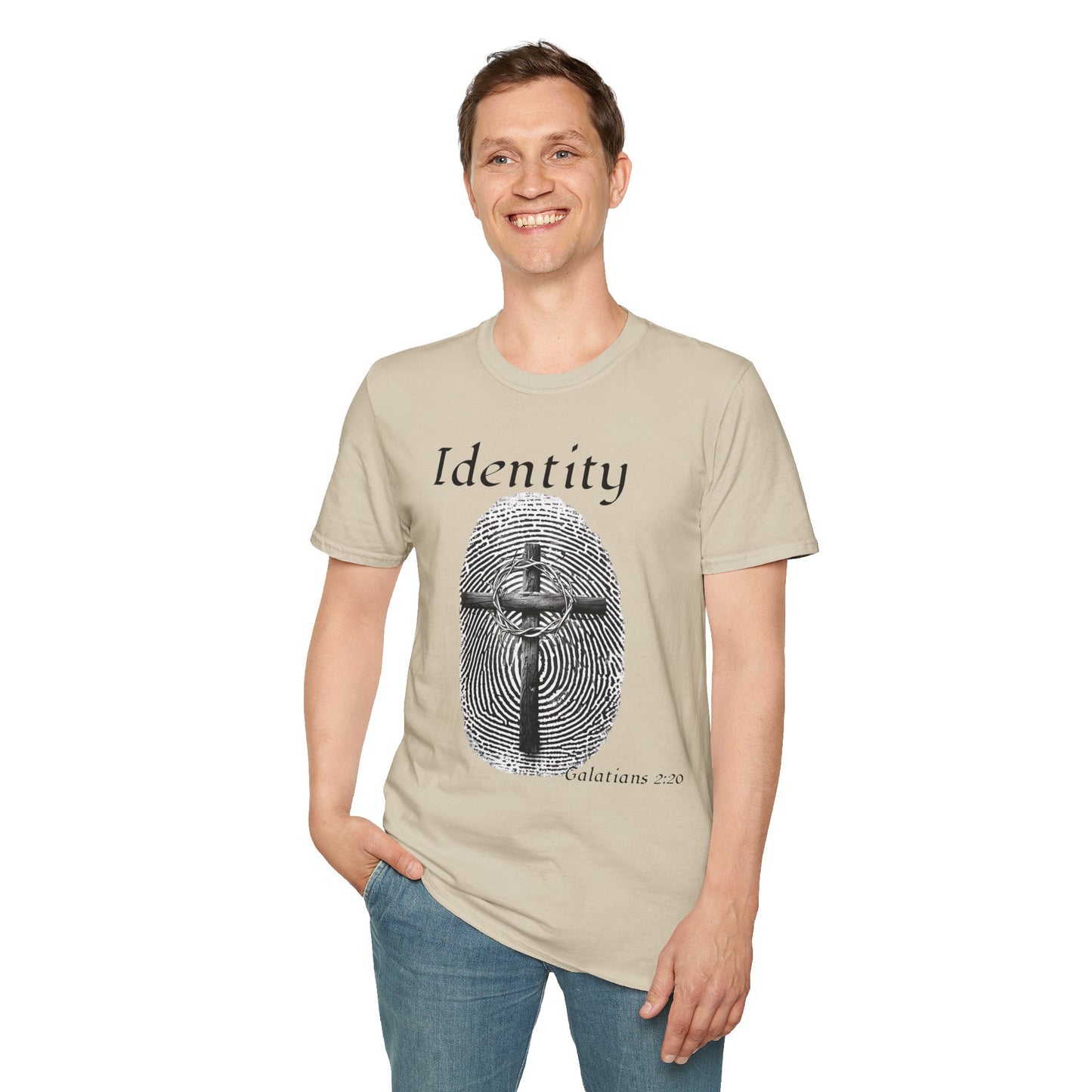 Identity -Fingerprint Design-Unisex Softstyle T-Shirt