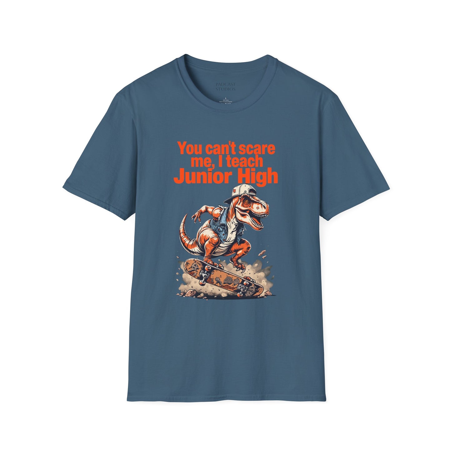 You can't scare me, I teach Junior High, Unisex Softstyle T-Shirt, Teacher Shirt, Back to School Tee, Gift for Educators, Teacher Apparel