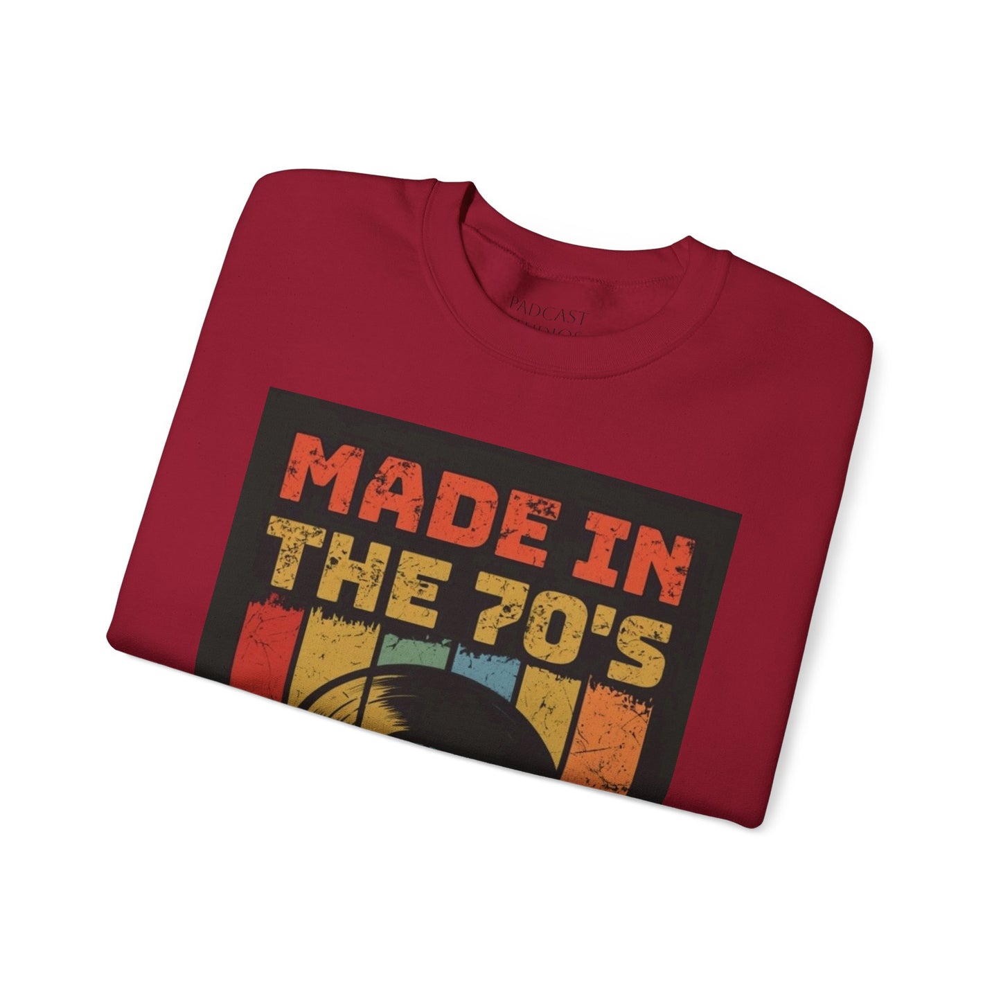 Retro 70's Music Crewneck Sweatshirt - Made in the 70's Design
