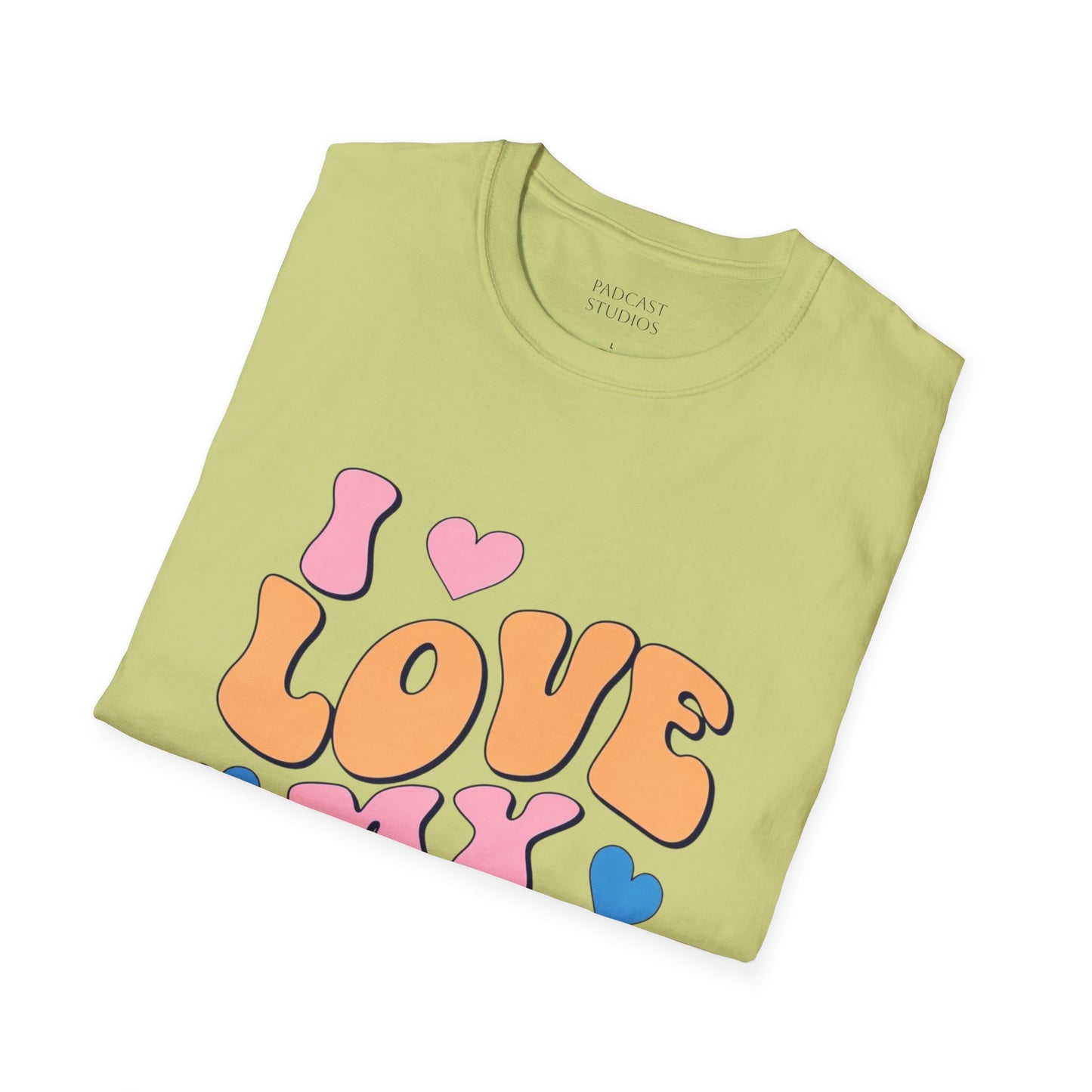 I Love My Students Colorful Teacher Shirt, Unisex Softstyle T-Shirt, Teacher Gift, Back to School Tee, Educator Apparel