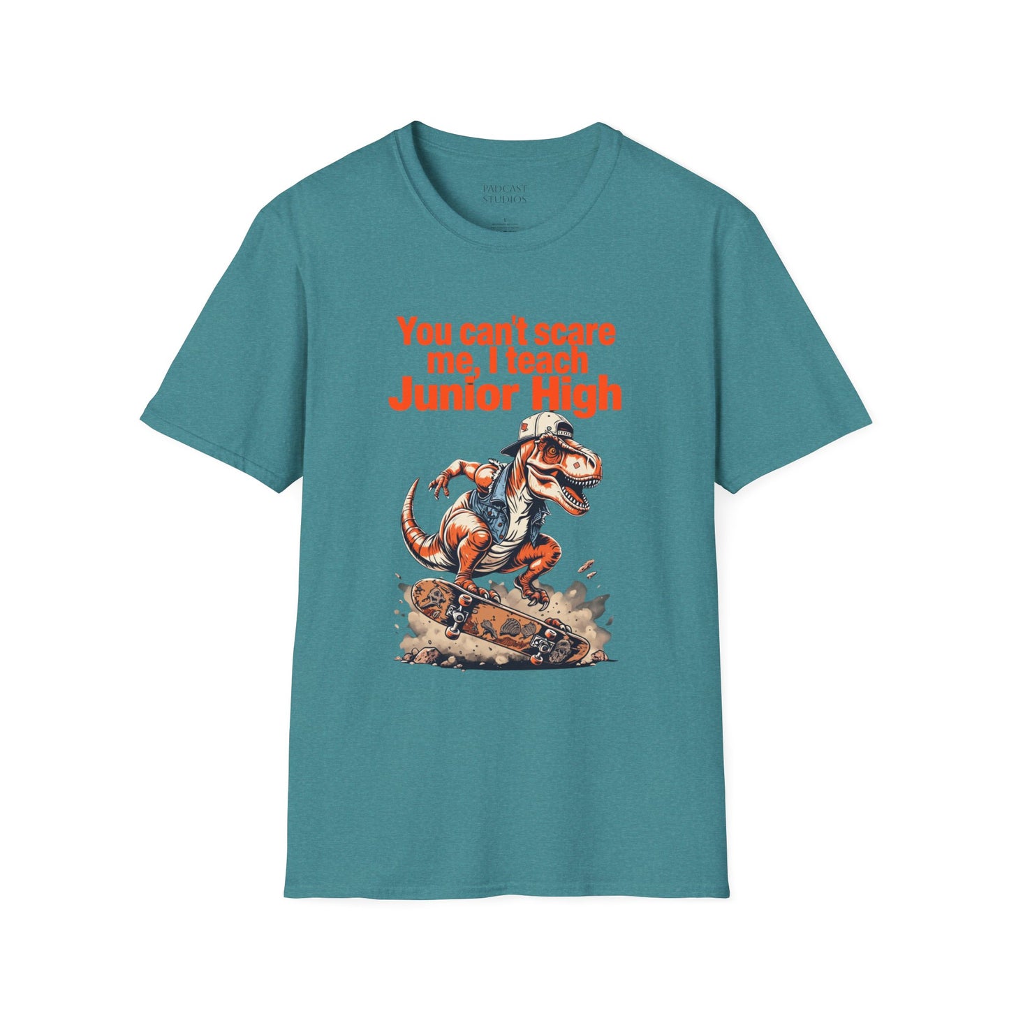You can't scare me, I teach Junior High, Unisex Softstyle T-Shirt, Teacher Shirt, Back to School Tee, Gift for Educators, Teacher Apparel