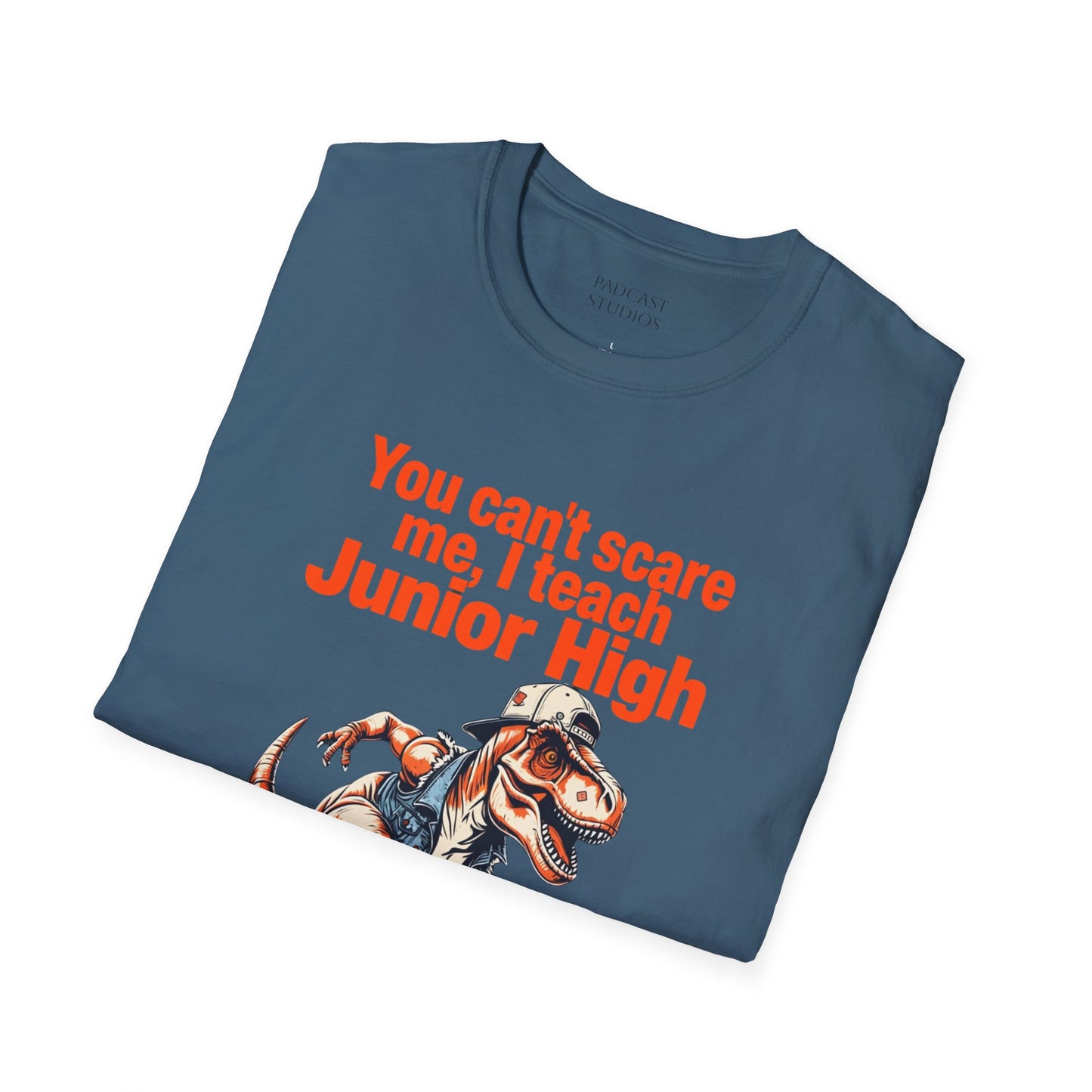 You can't scare me, I teach Junior High, Unisex Softstyle T-Shirt, Teacher Shirt, Back to School Tee, Gift for Educators, Teacher Apparel