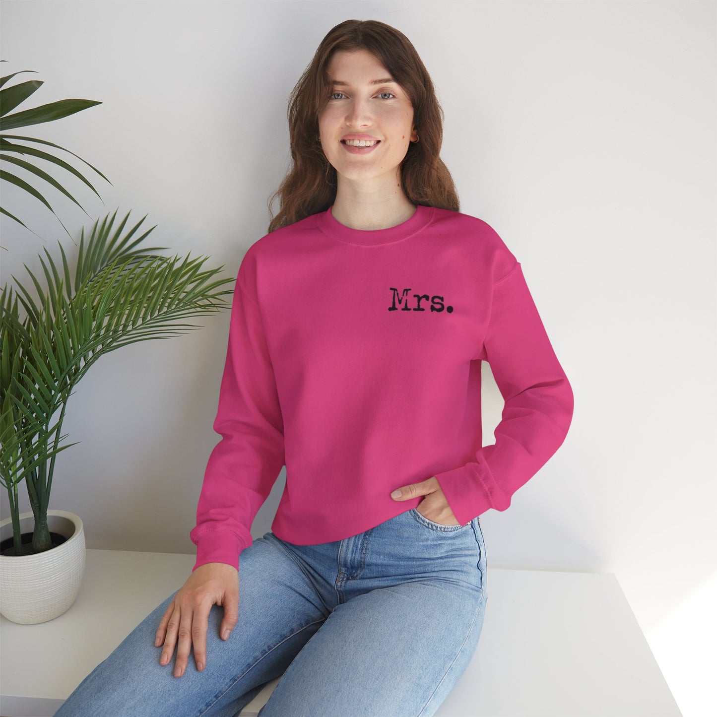 Mrs. Established 2025 Unisex Crewneck Sweatshirt | Perfect Wedding Gift